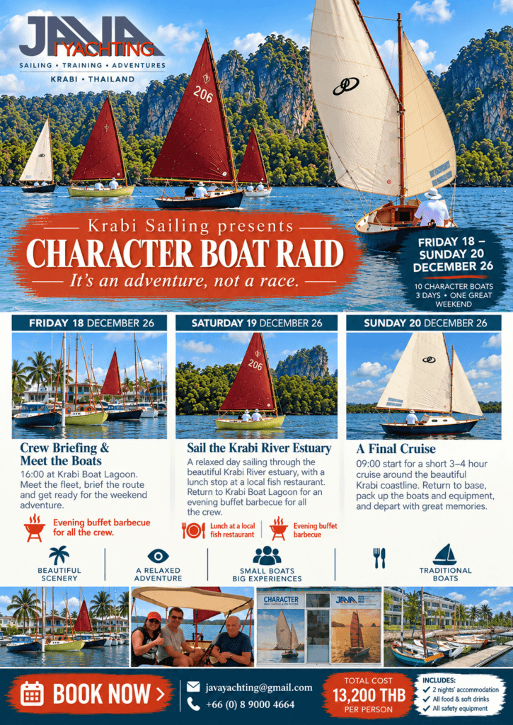 Poster showing the Charactaer Boat Raid event